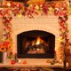 thumbnail image 5 of Juego de 2 guirnaldas de hojas de arce artificiales, decoraciones de otoño para decoración navideña interior y exterior (viene con 4 ganchos adhesivos) esquí esquí Gafas de esquí, 5 of 5