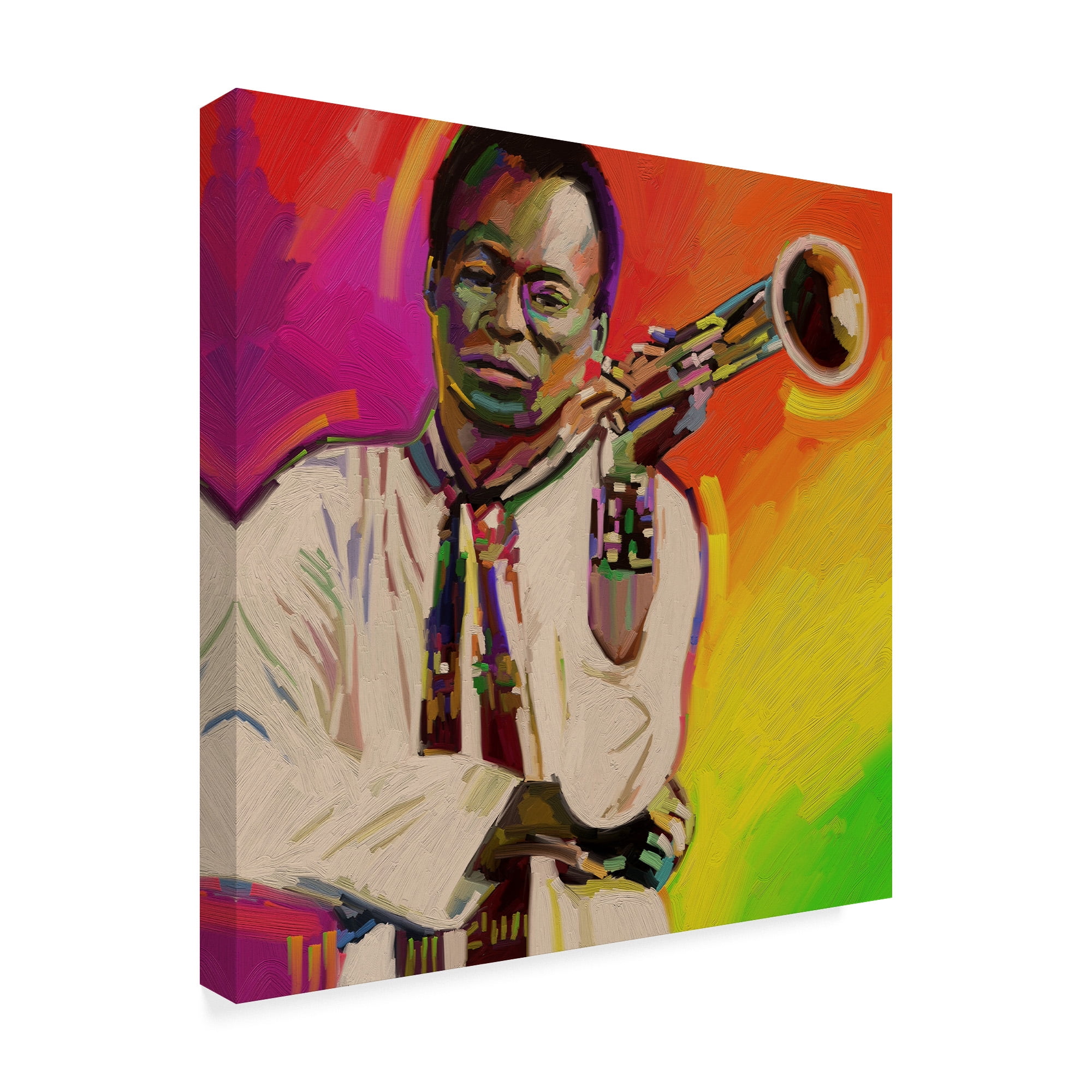 Trademark Fine Art 'Miles Davis Portrait' Canvas Art by Howie Green