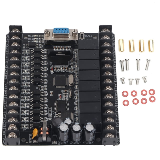 Placa de control industrial PLC FX1N‑20MR Descarga en línea Monitor Controlador programable (tipo C)