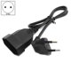 thumbnail image 2 of Europea 90 Degree Male Plug to Female Socket Power Extension Cable for PC Computer PDU(0.6M), 2 of 5