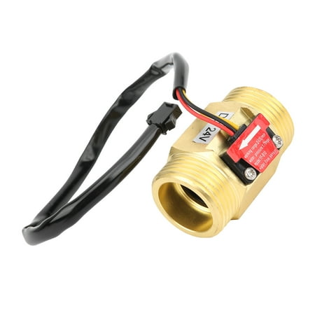 

FTVOGUE Hall Flowmeter Water Sensor Lightweight Stable Easy Installation Brass For Water Heaters Credit Card Machines