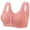 Hot Pink, variant on Womens Bras Wireless Plus Size Push Up T Shirt Bra Front Closure Wide Strap Bras Everyday Underwear