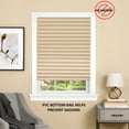 thumbnail image 5 of Achim Cordless Room Darkening Vinyl Pleated 48 in Window Shades, 5 of 6