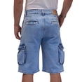 thumbnail image 3 of Bermuda de mezclilla MCHK 8052. Corte cargo. Color azul. Para hombre, 3 of 5