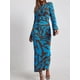 thumbnail image 4 of Summer Women Striped Knitted Maxi Dress Elegant O-neck Flare Long Sleeve Bodycon Dress Ladies Fashion Streetwear Party Dresses, 4 of 5