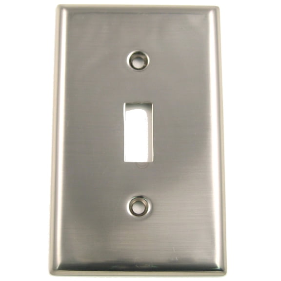 782SN Single Toggle Switch Plate Satin Nickel Finish