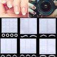 thumbnail image 1 of Pegatinas JAMW para decoración de uñas de manicura francesa diseños de círculo de sonrisa ondulada guías de puntas de arte de uñas autoadhesivas para herramientas de plantilla de decoración DIY Sencillez, 1 of 5