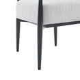 thumbnail image 4 of Draxiel Modern Upholstered Accent Chair, Iron, Beige + Black + Gold, 4 of 6