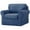 Dark Blue, variant on CJC 3-Piece Armchair Sofa Cover, 1-Seater Velvet Couch Slipcover with Separate Backrest and Cushion Cover(Small, Dark Blue)