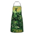 thumbnail image 2 of The Legend of Zelda Kitchen Cooking Aprons Adjustable Waterproof Apron Bib Apron with 2 Pockets for Men Women Chef, 2 of 8