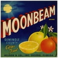 thumbnail image 2 of Anonymous 15x15 Gold Ornate Wood Frame and Double Matted Museum Art Print Titled - Moonbeam Brand Citrus Label (1940s), 2 of 4