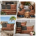 thumbnail image 5 of 2 Pack Outdoor Waterproof Throw Pillow Covers,Independence Day USA Flag Decorative Square Pillow Case Patio Pillowcases for Chair Couch Sofa 16x16in, 5 of 9
