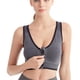 thumbnail image 3 of Top de fitness Minnieouse sujetador deportivo push-up con cremallera blanco 3XL, 3 of 6