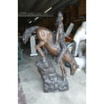 thumbnail image 5 of Nifao Mountain Man, Giant, By Remington Bronze Statue – Outdoor Garden Decor Sculpture, 57"L x 221"W x 71"H, 5 of 12