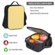 thumbnail image 5 of Easygdp Yellow Gingham Mochila para Niños y Niñas con Set de Caja de Almuerzo y Estuche para Lápices 3 en 1, Mochila Escolar Estampada para Adolescentes, 5 of 7