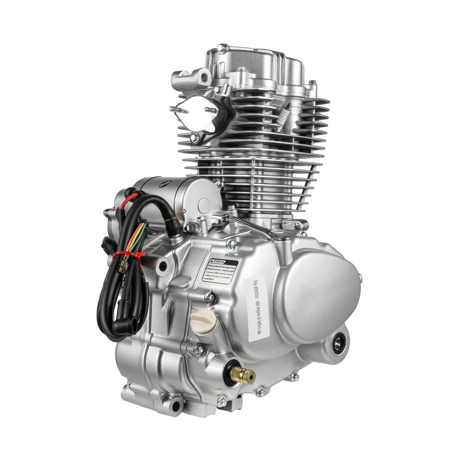 200cc-250cc Vertical Motorcycle Engine 4-stroke 5-Speed with Manual Transmission