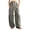 Grey, variant on COMVALUE Women's Baggy Wide Leg Pants Casual Drawstring Harem Pants Bohemian Trousers with Big Pockets (Black, 3XL)