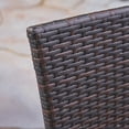 thumbnail image 5 of Noble House Linwood 3 Piece Outdoor Wood and Wicker Bistro Set in Teak, 5 of 12