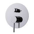 thumbnail image 2 of DAX Brass Concealed Round Shower Valve and Pressure Balance with Shutoff, Chrome, 2 of 4