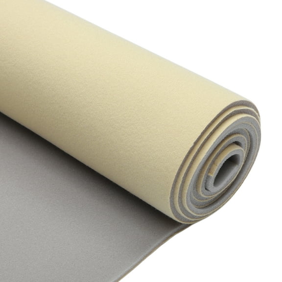 Unique Bargains Headliner Fabric 96" L x 48" W for Car Truck RV SUV Automotive Interior Trim DIY Roof Repair Replacement Foam Backing Breathable Mesh Fabric Beige