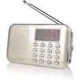 thumbnail image 1 of RF23 Rechargeable Portable Radio FM/AM USB Micro-SD and Integrated Mp3 Player. (blond), 1 of 5