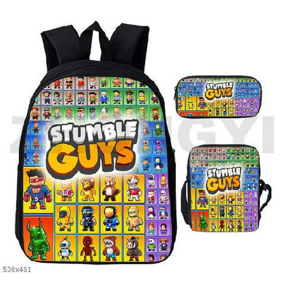 Cartoon Ninja Lego Children'S Backpack Primary And Secondary School Students Large Capacity Leisure Schoolbag Three-Piece Set 10 -WEVALLEY