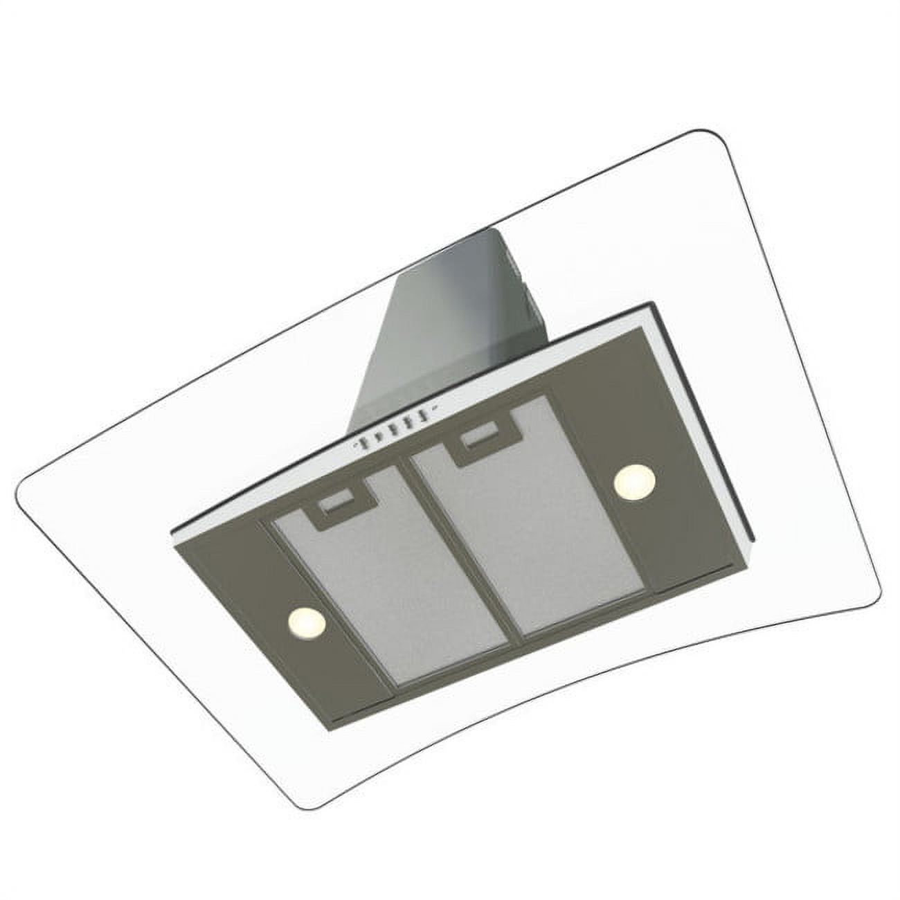 Miseno MH00436G 750 CFM 36" Island Range Hood;Stainless Steel / Glass