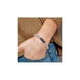 thumbnail image 4 of Gem & Harmony 2.15 Carat (Ctw) Blue Sapphire Bangle Bracelet in Sterling Silver for Women, 4 of 5