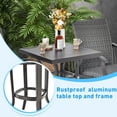 thumbnail image 4 of Gymax Table de Bar d'Extérieur 24 Pieds' Table de Patio Hauteur Bar avec Dessus de Table en Aluminium, 4 of 6