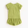 thumbnail image 6 of Gerichy Girls Summer Outfits, Boys Girls T Shirt Shorts Set Sports Two Piece Set For Kids Two Piece Children's Outfits Round Neck Pullover Shirt Shorts, 6 of 9