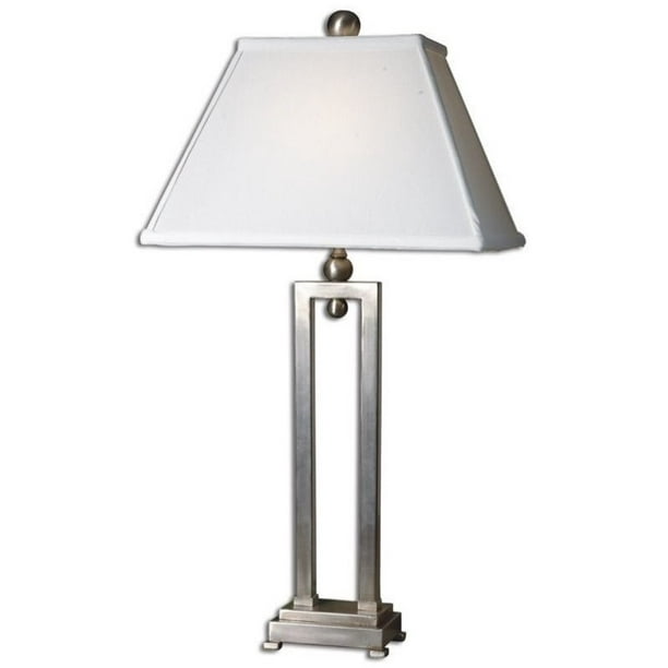 Uttermost Lampe de Table Conrad en Aluminium Brossé