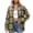 Yellow7, variant on SHTXOZHI Women Plaid Shirts Long Sleeve Button Down Fall Casual Jacket Color Block Trendy Tops