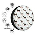 thumbnail image 4 of Fotbe Dachshund On A Skateboard Funda de Llanta de Repuesto con Estampado, Engrosada, Ajuste Universal para Jeep, Remolque, RV, SUV, Camión-16 inch, 4 of 6