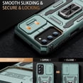 thumbnail image 2 of for Samsung Galaxy A55 Case with Upgraded Sliding Camera Lens Cover and Strong Magnetic Kickstand - Military-Grade Shockproof Protective Phone Case for Men Women Girls - Pine Green, 2 of 13
