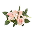 thumbnail image 1 of European Artificial Rose Candlestick Wreath For Table Wedding Decoration 20cm Artificial Rose Wreath Christmas Decor Window Prop, 1 of 11