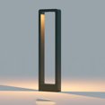 thumbnail image 2 of 7W Garden Light 3000K Bolardo de luz Exterior Impermeable IP65 Luz decorativa Luz de césped de aleación de aluminio negro Adecuado para jardín Patio Calzada Césped JAMW Sencillez, 2 of 5