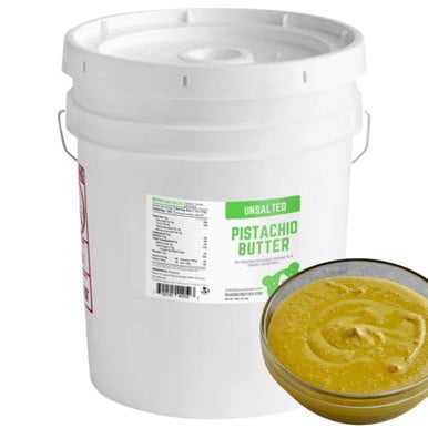 Bulk Bare Nut Butter Pistachio Butter – 100% One-Ingredient Purity, No Added Oils or Fillers, Ultra-Creamy Vibrant Emerald Base, 40 lbs. (18.1 kg)