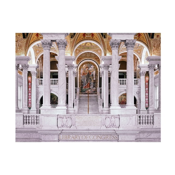 Trademark Fine Art Gregory O'Hanlon Library of Congress Canvas Wall Art - 14x19