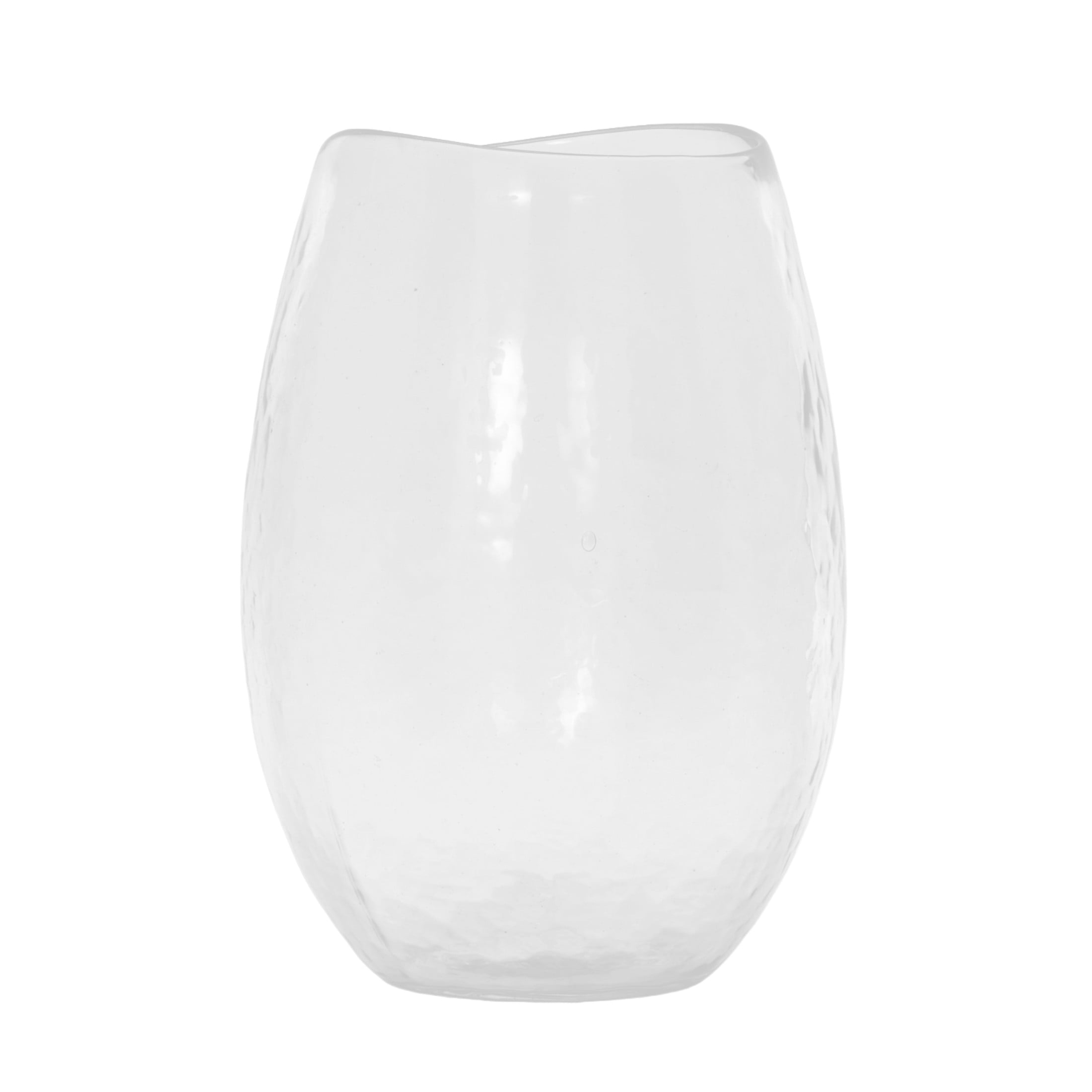 DecMode 12" Wide Glass Vase