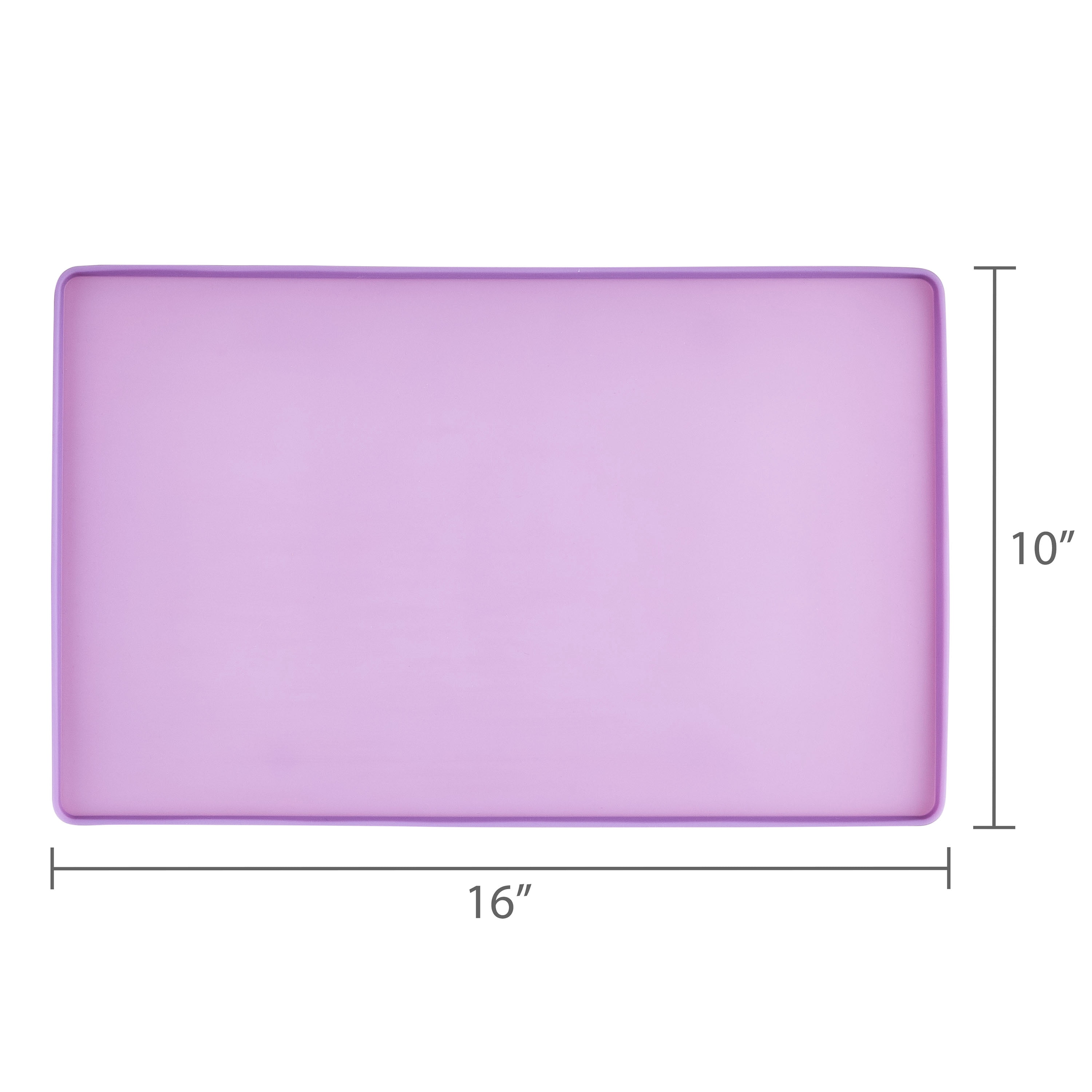 Vibrant Life Small Silicone Pet Feeding Mat, Purple, 13" x 8"