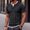 Black, variant on Mens False Two-Piece Polo Shirt Textured Knit Button Casual Short Sleeve Tops Summer Vacation Beach Stretchy Golf Shirts Black L