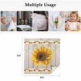 thumbnail image 5 of Vintage Sunflower Cloth Napkins, Wooden Yellow Summer Botanical Floral Retro Washable and Reusable Dinner Napkins Set of 6, Table Napkin for Kitchen Party Birthday Wedding Hotel Housewarming 20"x20", 5 of 9