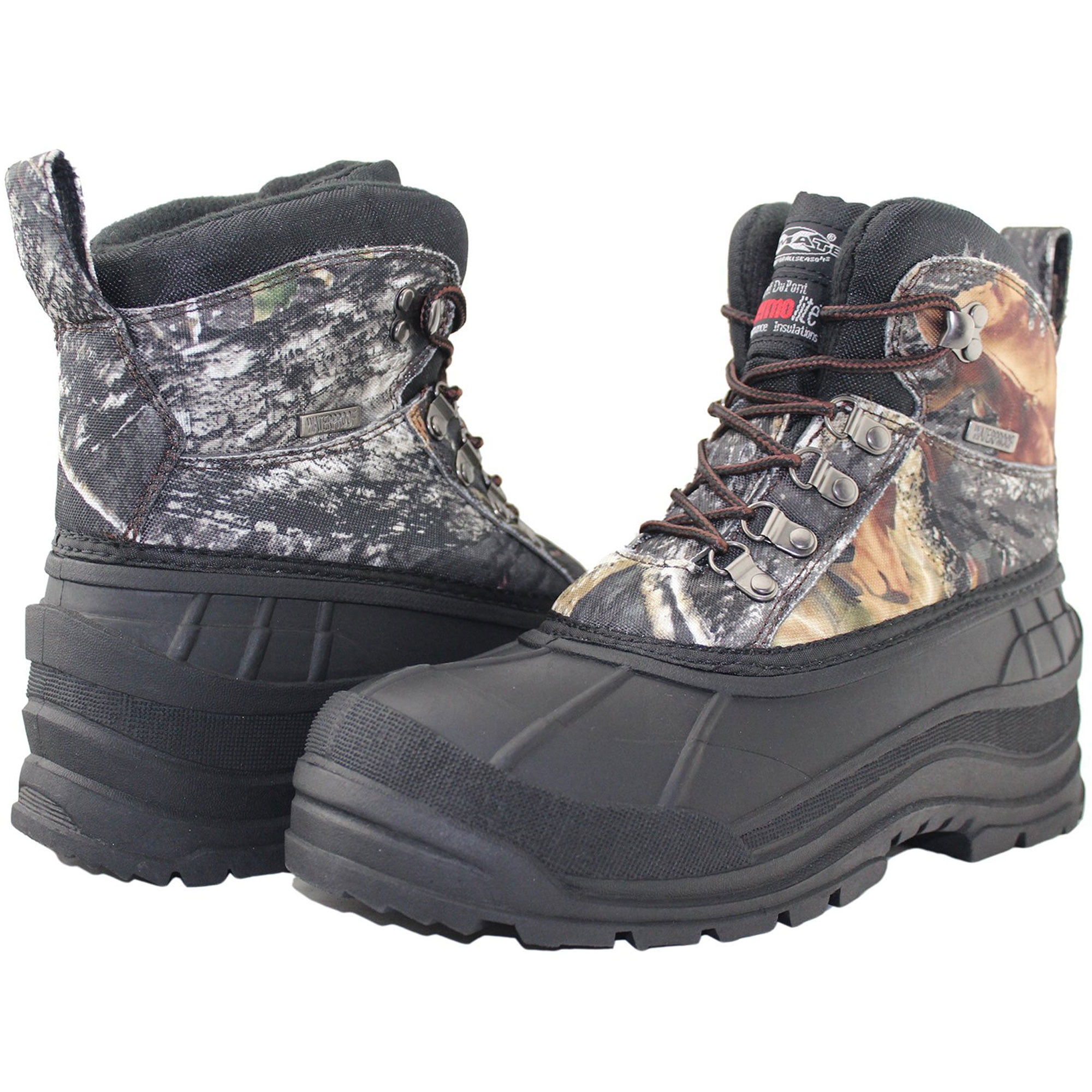 Tanleewa Camouflage Snow Boots for Men NonSlip Winter Military Boots