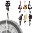 thumbnail image 3 of Door Towel Rack Resin Creative Guitar Key Backpack Hat Towel Storage Hook Bedroom Personalized Decoration 3 Piece Set, 3 of 8