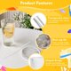 thumbnail image 3 of pcs. Tumblers with lids and straws 380ML Glass Tumblers with lids and straws Reusable glass mugs, Travel mugs (Transparent), 3 of 5