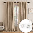 thumbnail image 4 of No Drill Curtain Rod Brackets Set, 4-Piece Adjustable Adhesive Curtain Rod Holders, 4 of 7