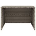 thumbnail image 3 of vidaXL Robot Mower Garage Grey 86x90x52/57 cm Poly Rattan, 3 of 5