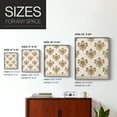 thumbnail image 4 of Block Print Blooms I Framed Print in Gray Solid Wood Framed Print No Nail Hanging, 4 of 6