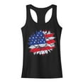 thumbnail image 4 of Dyegold 4th Of July Tank Tops For Women Summer Sleeveless American Flag Shirt Loose Casual Patriotic Graphic Tee Tops Tshirt, 4 of 4