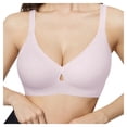 thumbnail image 1 of Fgnfyis Women's Solid Color Front Open Bust Support Bra Thin Style with Easy on Design Bras for Women Pink M, 1 of 9